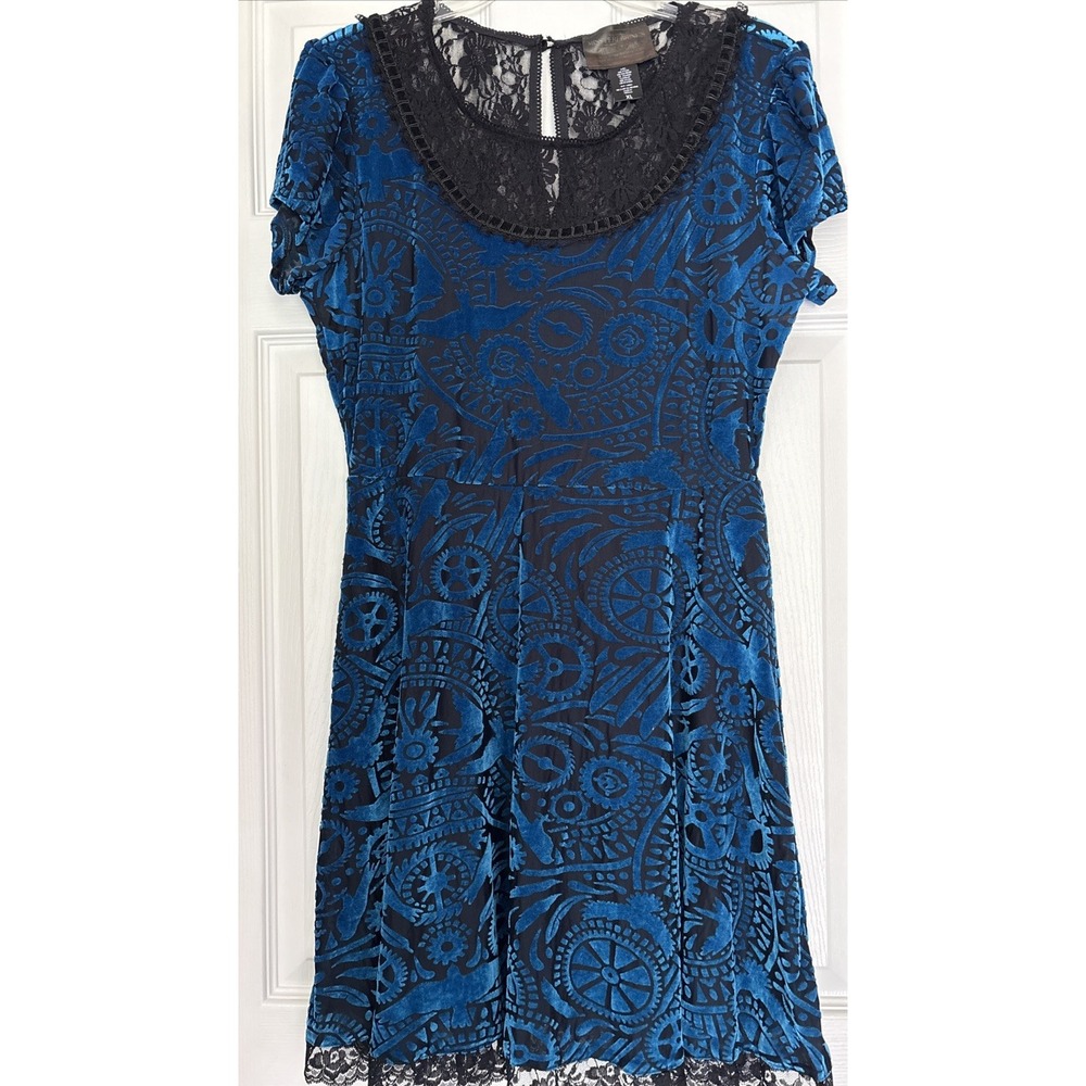 Miss Peregrines Home XL Peculiar Children Burnout Velvet Lace Dress Goth Fairy